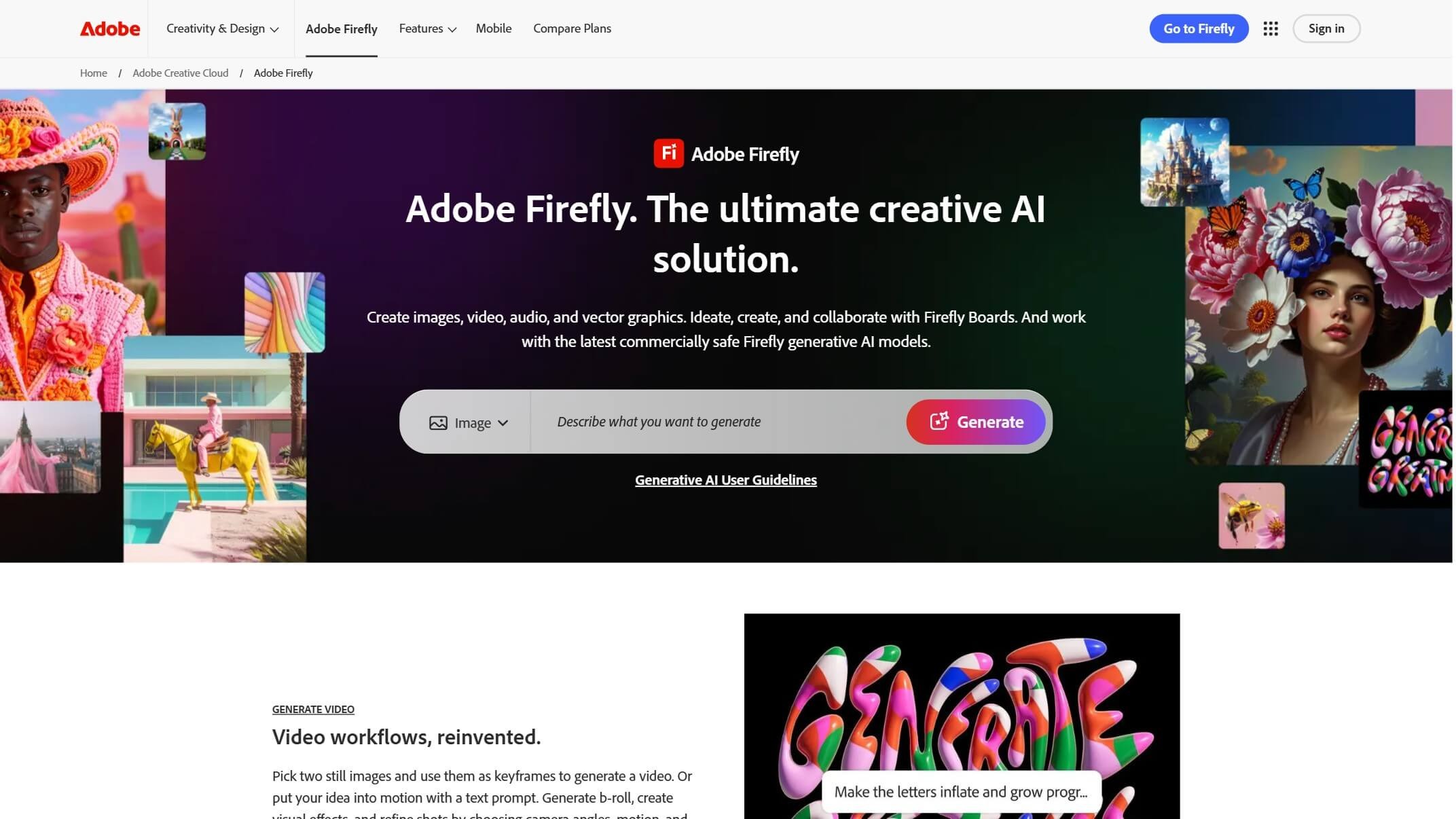 Adobe Firefly截图