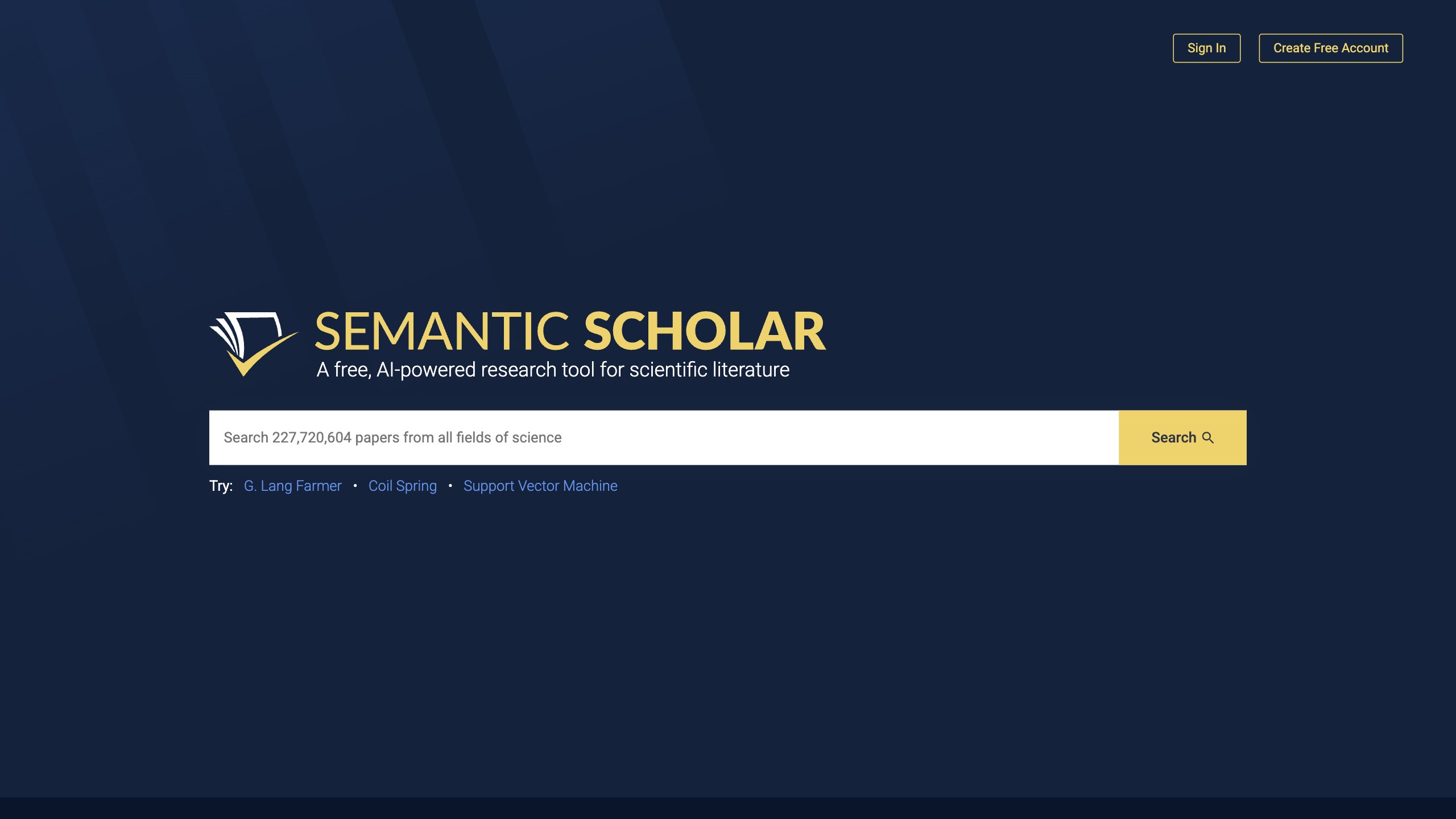 Semantic Scholar截图