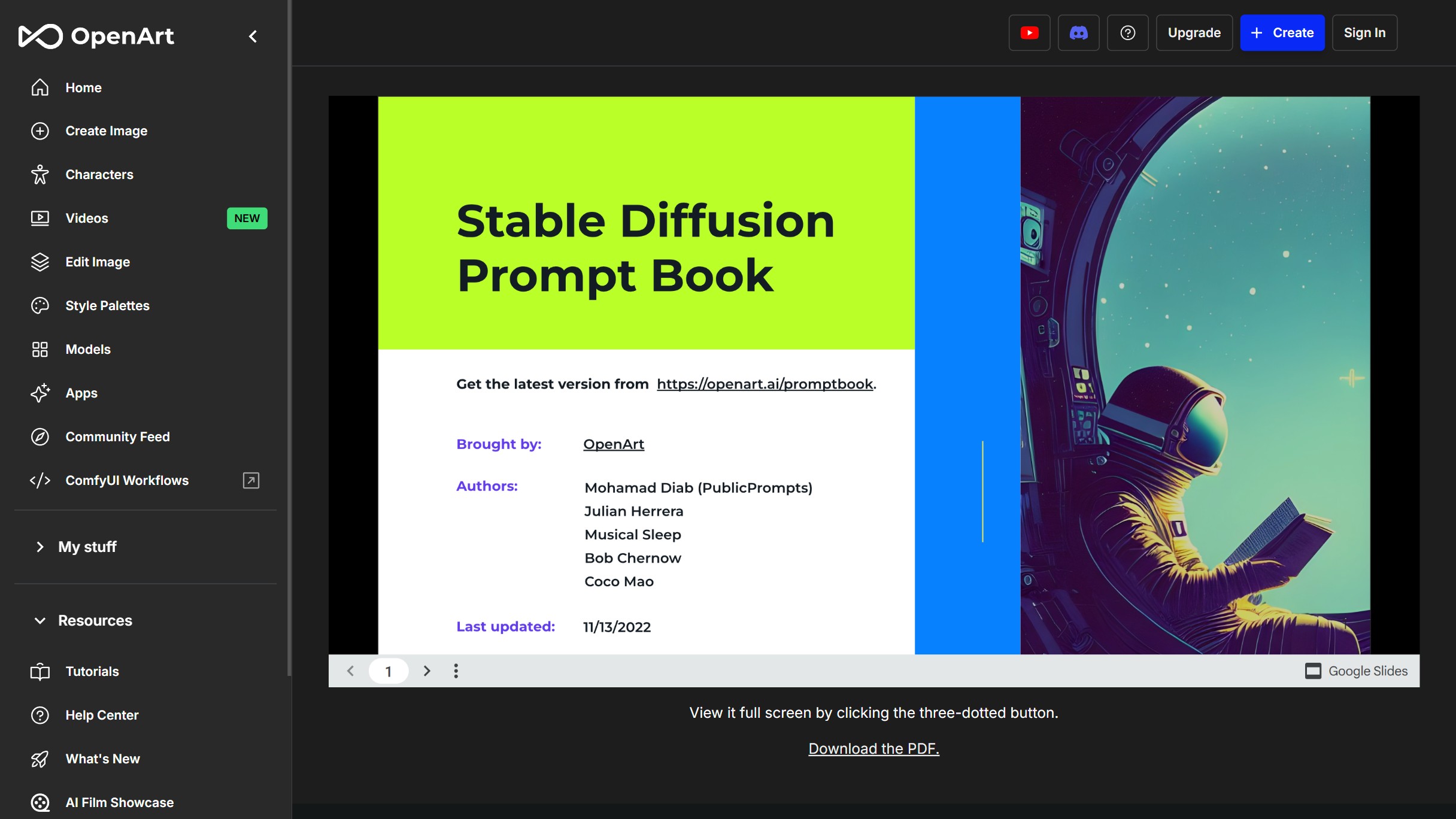 Stable Diffusion Prompt Book截图