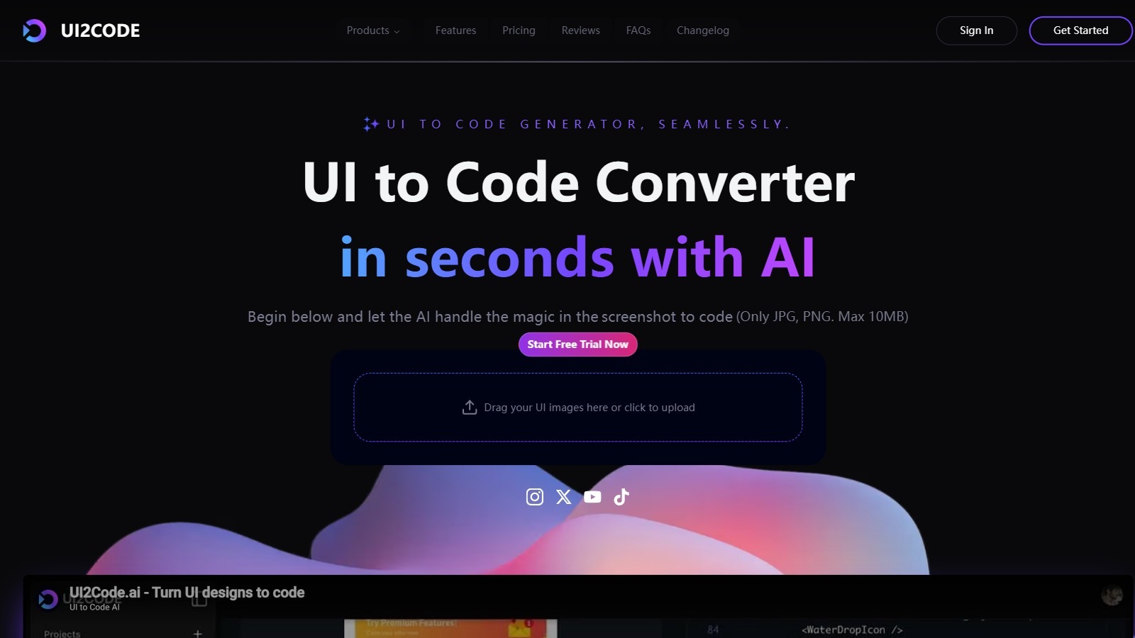UI to Code AI截图